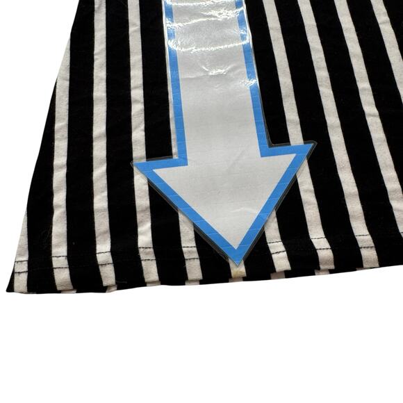 JOSEPH RIBKOFF Black White Vertical Stripe Flare Leg Knit Pants Size 2 Pull On - Picture 10 of 10